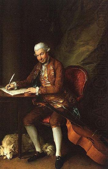 Portrait of Carl Friedrich Abel German composer, Thomas Gainsborough